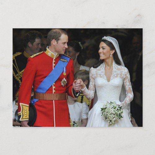 Prince William and Kate Middletons wedding Postcard