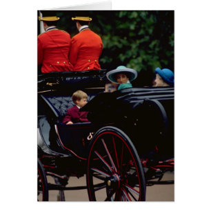 Prince William and Princess Diana on The Mall