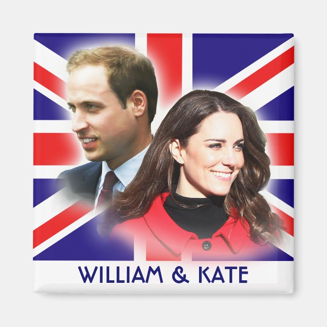 Prince William & Kate Middleton Magnet (Front)