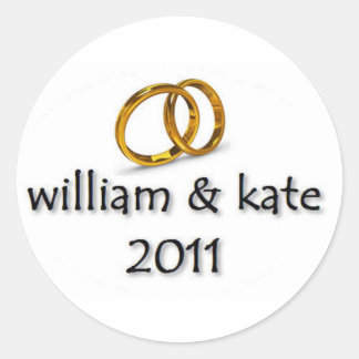 Prince William & Kate's Wedding Classic Round Sticker