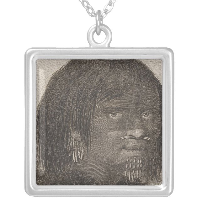 Prince William Sound, Alaska Silver Plated Necklace (Front)