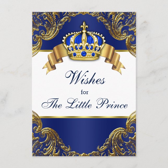 Prince Wishes for Baby Advice Card (Front)