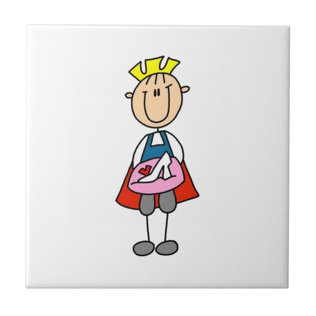 Prince With Glass Slipper Tile (Front)