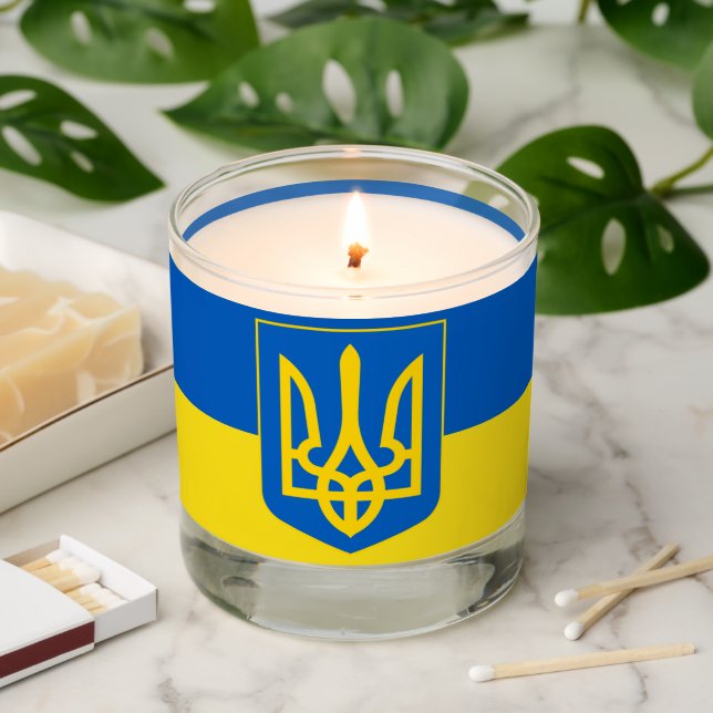 Princely State Symbol Volodymyr the Great Ukraine Scented Candle (Lit)