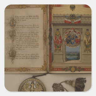 Prince's Diploma investing Otto von Bismarck Square Sticker