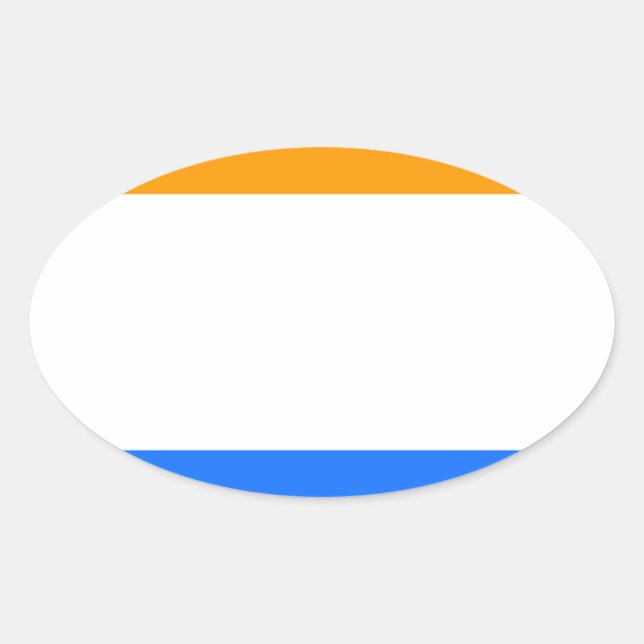 Prince's Flag Oval Sticker (Front)