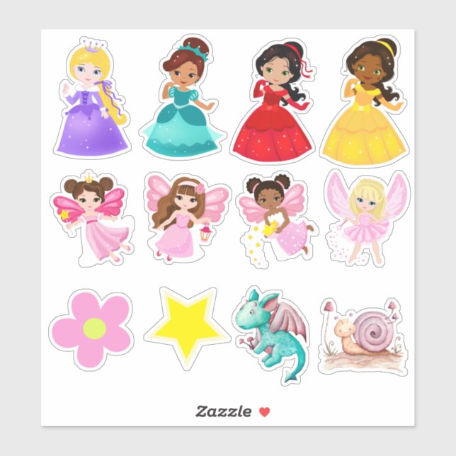 Princes Party Set Sticker (Sheet)