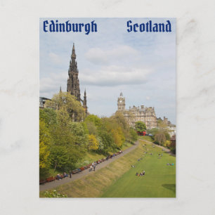 Princes Street Gardens, Edinburgh, Scotland Postcard