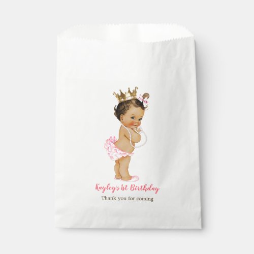 Princess 1st Birthday Baby Shower Gift Favor Bag