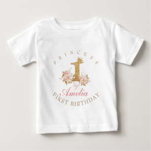 Princess 1st Birthday  Baby T-Shirt