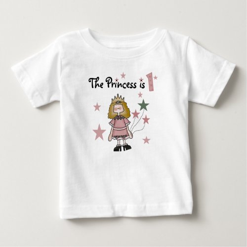 Princess 1st Birthday Baby T_Shirt