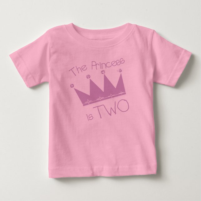 Princess 2nd Birthday Baby T-Shirt (Front)