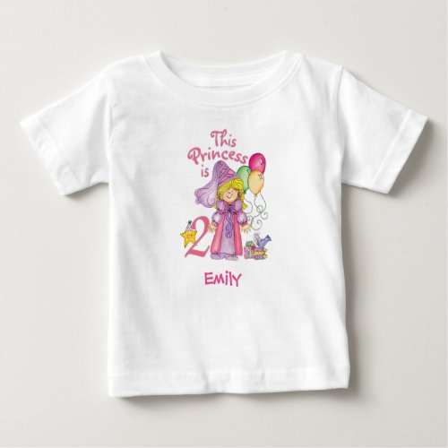 Princess 2nd Birthday Baby T_Shirt