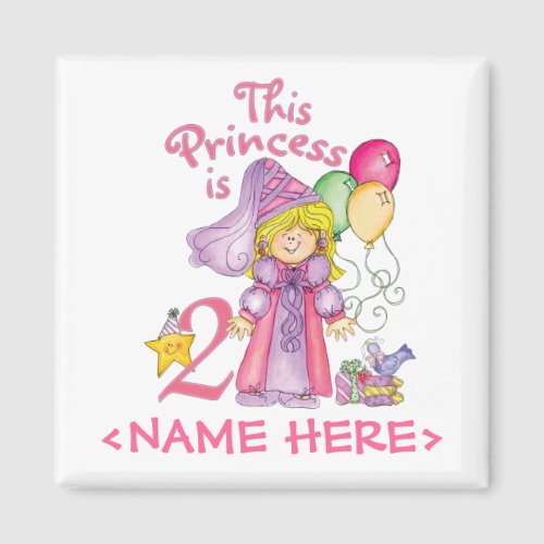 Princess 2nd Birthday Magnet