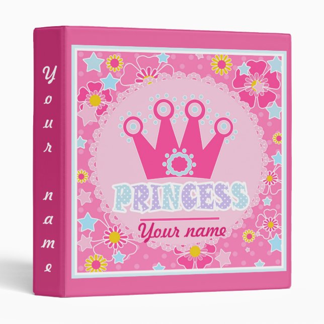 Princess 3 Ring Binder (Front/Spine)