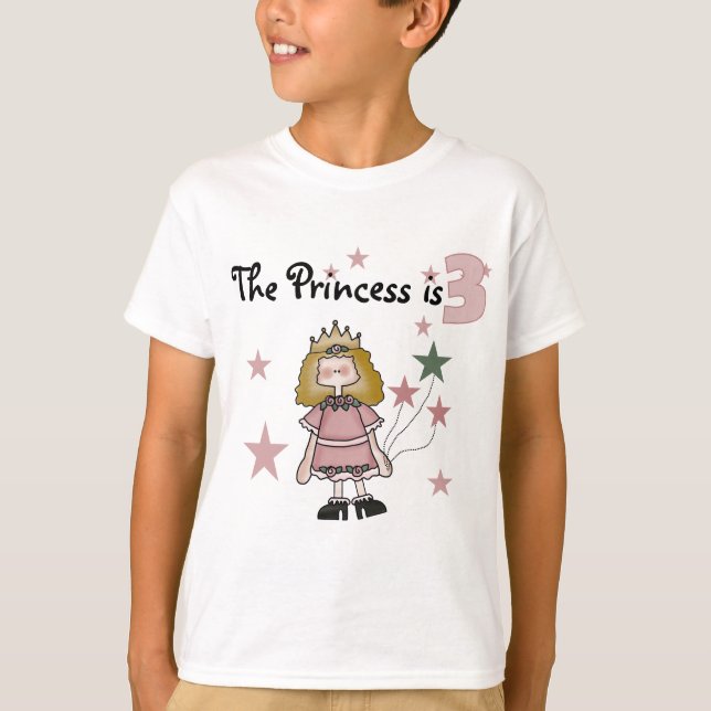 Princess 3rd Birthday Tshirts and Gifts (Front)