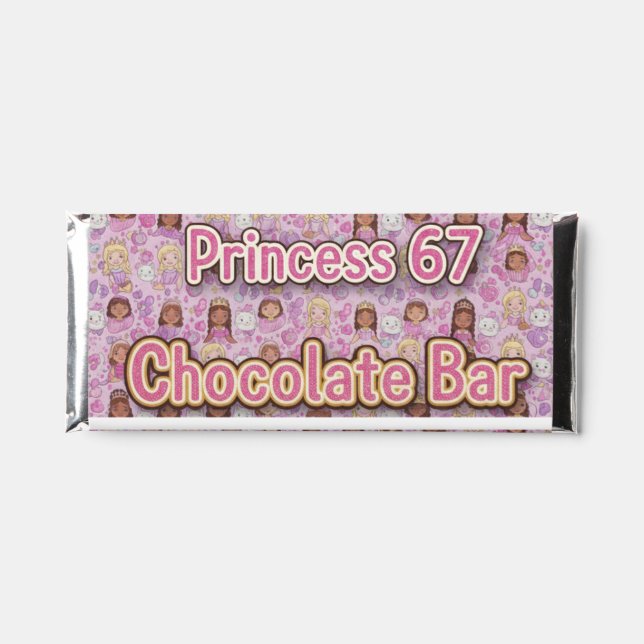 Princess 67 Chocolate Bar Wrappers (Front)