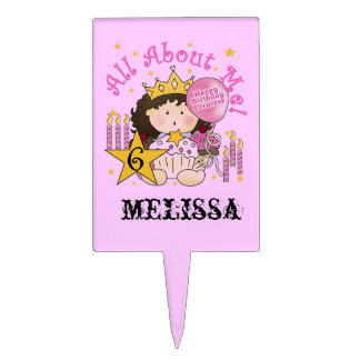 Princess 6th Birthday Cake Topper
