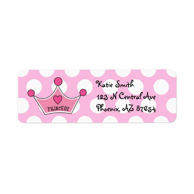 Princess Address Labels (Front)