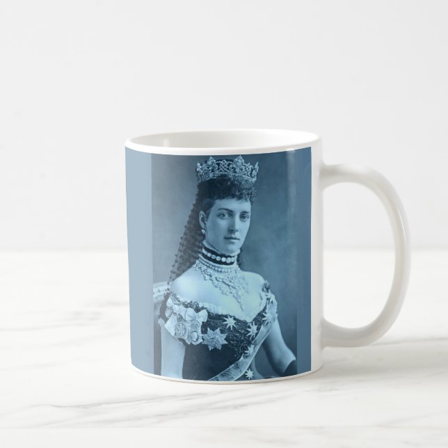 Princess Alexandra of Denmark in blue Coffee Mug (Right)