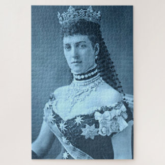 Princess Alexandra of Denmark in blue Jigsaw Puzzle