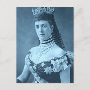 Princess Alexandra of Denmark in blue Postcard
