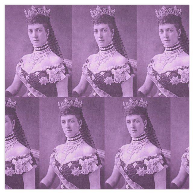 Princess Alexandra of Denmark in lavender Fabric (Swatch)
