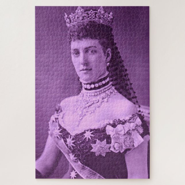 Princess Alexandra of Denmark in lavender Jigsaw Puzzle (Vertical)