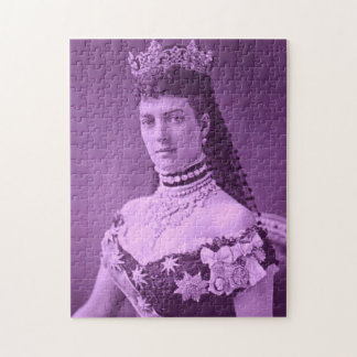 Princess Alexandra of Denmark in lavender Jigsaw Puzzle