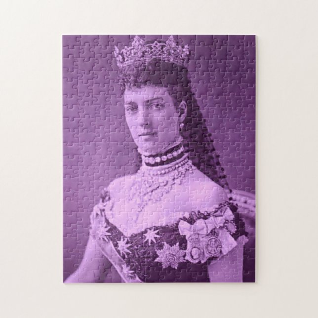 Princess Alexandra of Denmark in lavender Jigsaw Puzzle (Vertical)