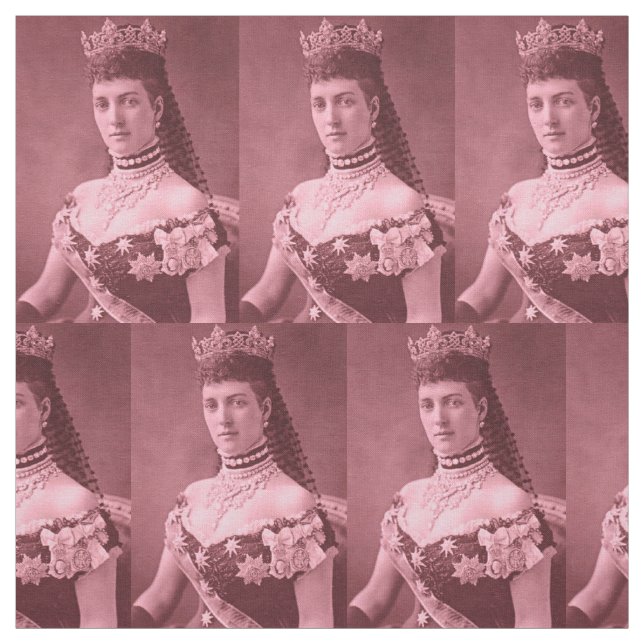 Princess Alexandra of Denmark in pink Fabric (Swatch)