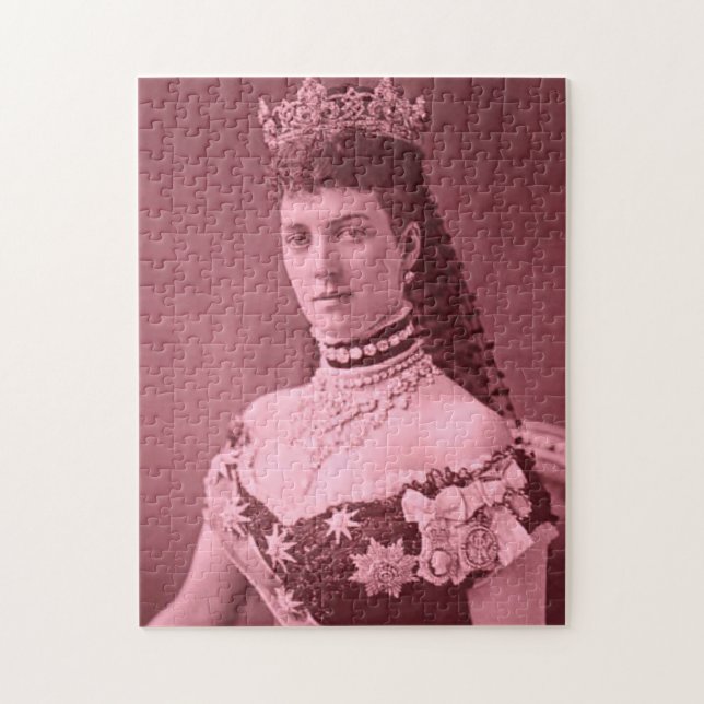 Princess Alexandra of Denmark in pink Jigsaw Puzzle (Vertical)