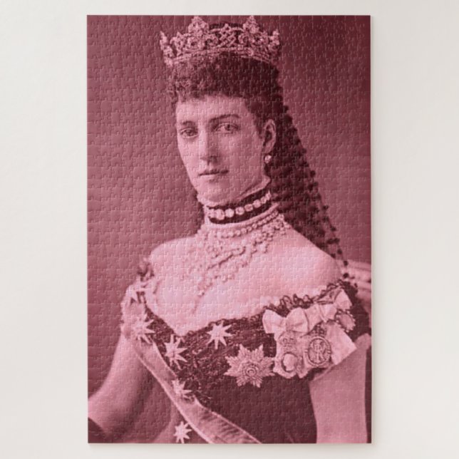 Princess Alexandra of Denmark in pink Jigsaw Puzzle (Vertical)