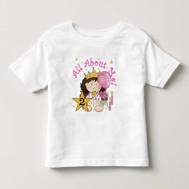 Princess All About Me 2nd Birthday Toddler T-shirt (Front)