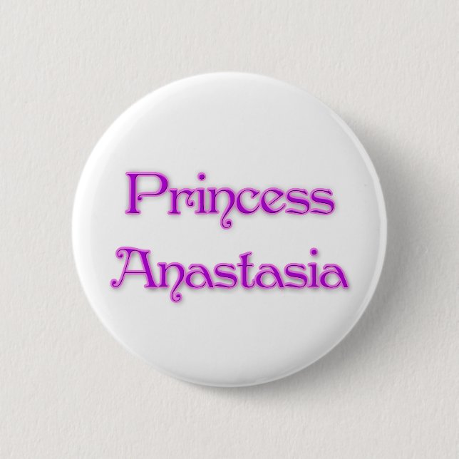 Princess Anastasia Pinback Button (Front)
