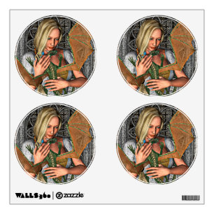 Princess and Dragon Wall Sticker