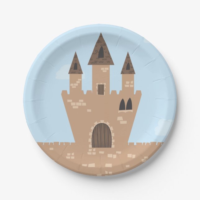 Princess and Enchanted Castle Paper Plates (Front)