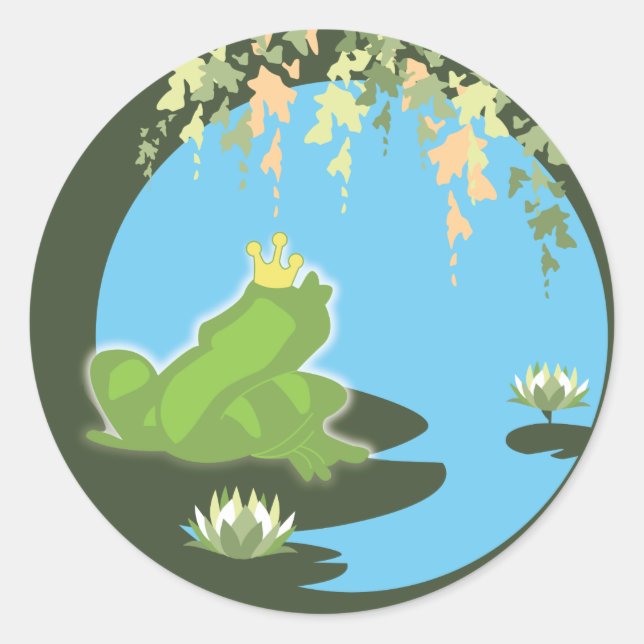 Princess and Frog Sticker (Front)