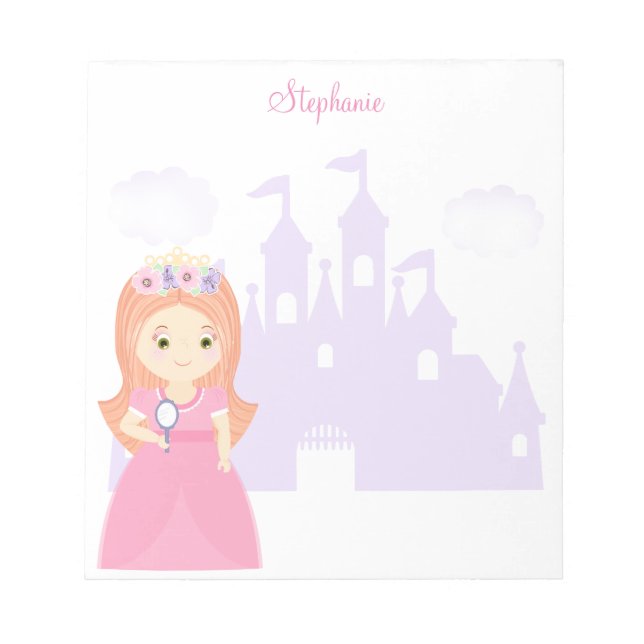Princess and Her Magical Mirror Notepad (Front)