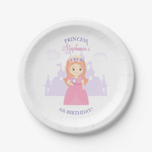 Princess and Her Magical Mirror Paper Plates