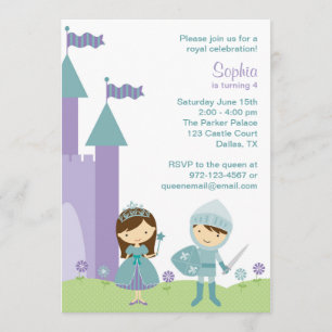 Princess and Knight Invitations