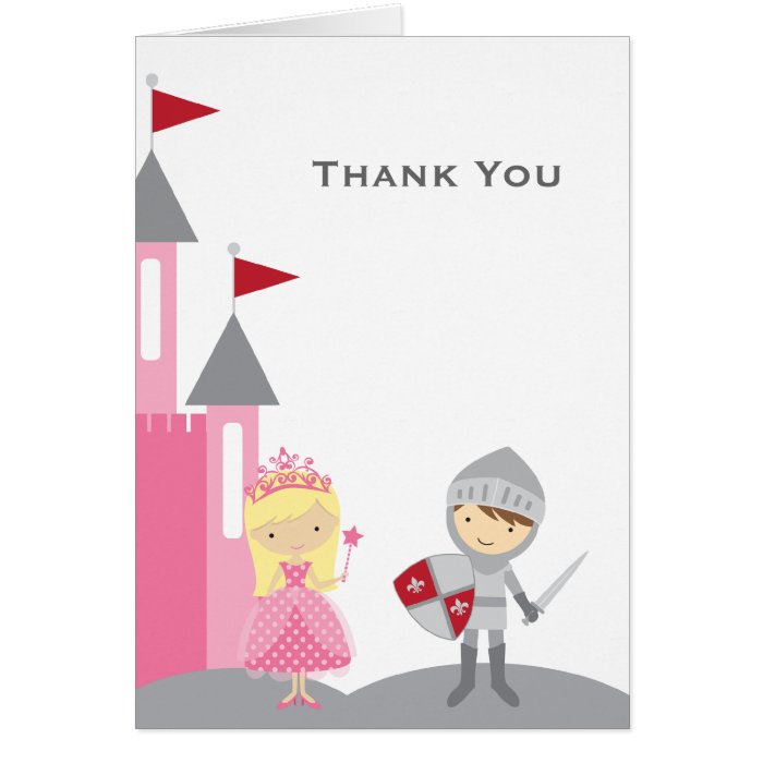 Princess and Knight Note Cards