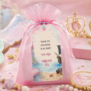 Princess And Pirate Birthday Party Favour Gift Tags
