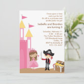 Princess and Pirate Invitation (Standing Front)