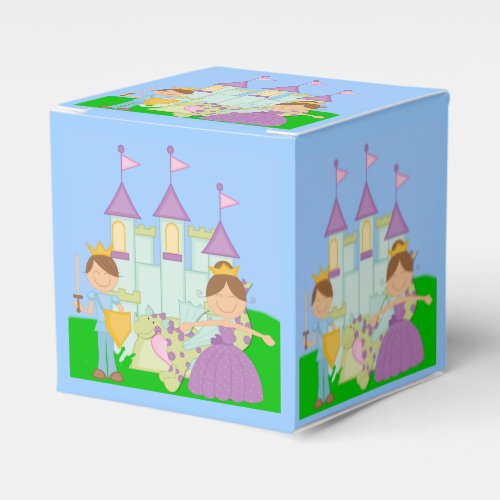 Princess and Prince in Castle Favor Box