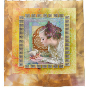 Princess and the Frog Prince Shower Curtain