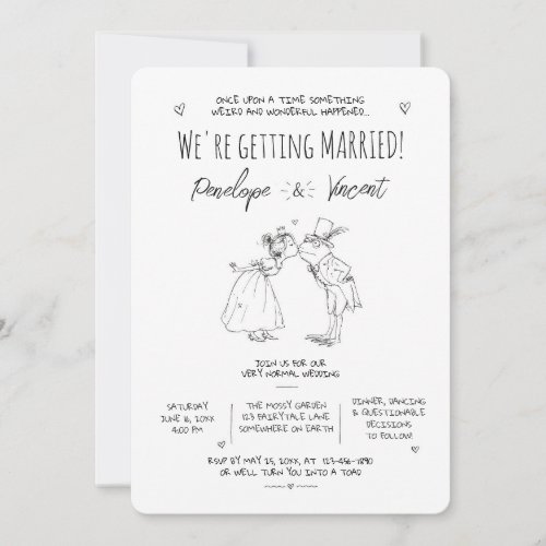 Princess and the Frog Wedding Invitation