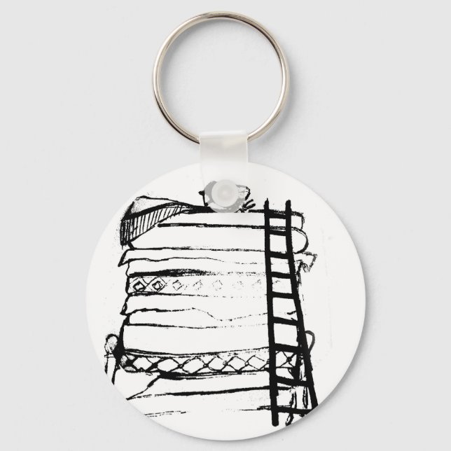 Princess and the pea keychain (Front)