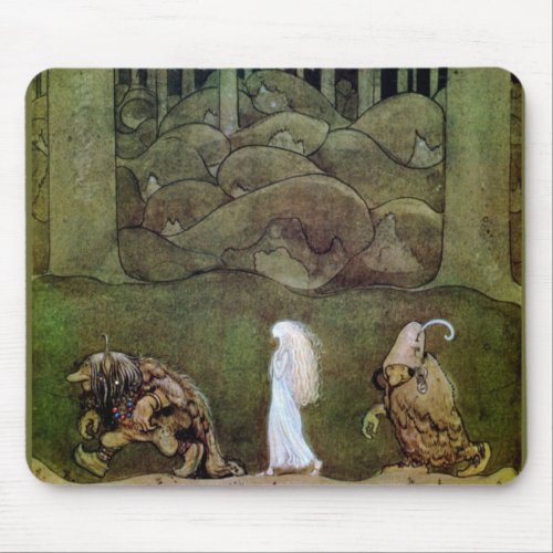 Princess and Trolls Walk Through Forest Mouse Pad