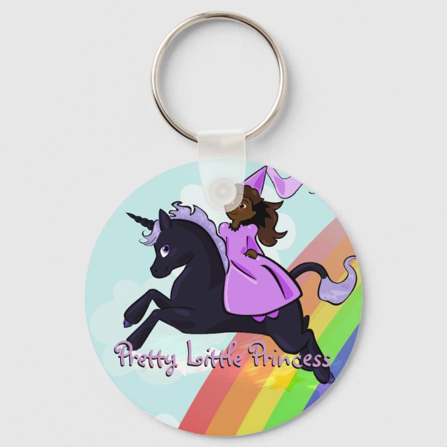 Princess and Unicorn Keychain (Front)